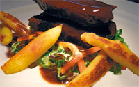Rinderbacke mit Schupfnudeln